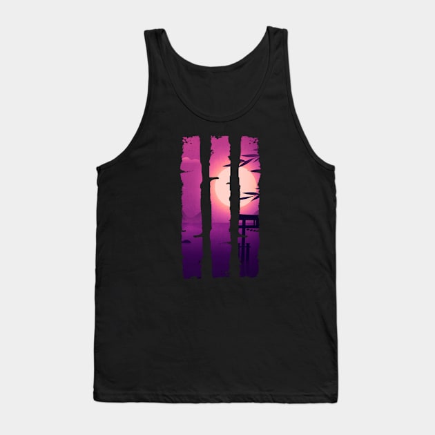 Shillouette color Tank Top by Kyra_Clay